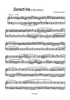 Sonatina in Re minore, 3C.EM 79: Sonatina in Re minore by Carlo Corba Colombo
