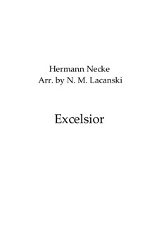 Excelsior: For flute and piano by Hermann Necke