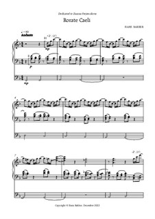 Rorate caeli for organ: Rorate caeli for organ by Hans Bakker