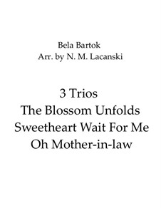 Book III: Nos.9, 11, 12 The Blossom Unfolds, Sweetheart Wait For Me, Oh Mother-in-law by Béla Bartók