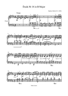 Twenty-Five Etudes, Op.47: Etude No.18 by Stephen Heller