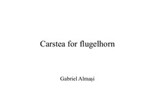 Carstea for flugelhorn: Carstea for flugelhorn by Gabriel Almasi