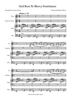 Vocal-instrumental version: For quartet instruments by folklore