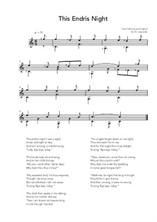 This Endris Night: This Endris Night by folklore