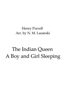 The Indian Queen, Z.630: A Boy and Girl Sleeping by Henry Purcell