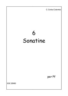 6 sonatine, 3C.EM 80: 6 sonatine by Carlo Corba Colombo