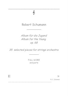 35 selected pieces: For strings orchestra by Robert Schumann