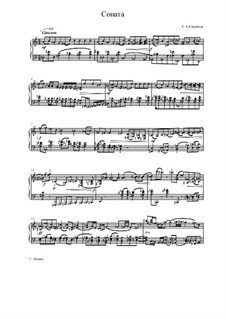 Sonata for piano, Op.10: Sonata for piano by Семён Капранов