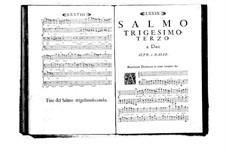 Estro poetico-armonico for Voices and Basso Continuo: Volume VI. Psalm XXXIII by Benedetto Marcello