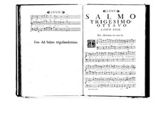 Estro poetico-armonico for Voices and Basso Continuo: Volume VII. Psalm XXXVIII by Benedetto Marcello