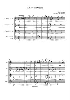 No.17 A Sweet Dream: For clarinet quartet by Géza Horváth
