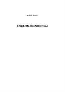 Fragments of a purple vinyl: Fragments of a purple vinyl by Gabriel Almasi