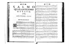 Estro poetico-armonico for Voices and Basso Continuo: Volume VIII. Psalm XLVIII by Benedetto Marcello