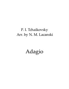 Adagio molto for String Quartet and Harp, TH 158: For wind ensemble by Pyotr Tchaikovsky