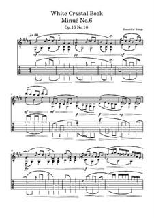 Minué No.6, Op.16 No.10: Minué No.6 by Beautiful things Martínez