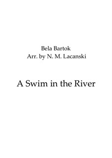 Book III: No.13 A Swim in the River, for two clarinets by Béla Bartók