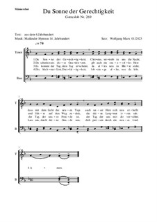 Du Sonne der Gerechtigkeit: Du Sonne der Gerechtigkeit by Unknown (works before 1850)