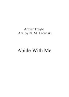 Abide With Me: For baritone saxophone and piano by Arthur Troyte
