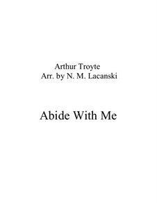Abide With Me: For alto saxophone and piano by Arthur Troyte