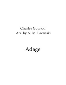 Adage: For viola and piano by Charles Gounod