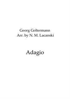 Adagio for Cello and Orchestra, Op.83: Version for cello and piano by Georg Goltermann