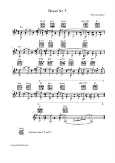 Bossa No.5: For guitar by Peter Kleindienst