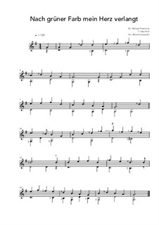 Nach grüner Farb mein Herz verlangt: Nach grüner Farb mein Herz verlangt by Michael Praetorius