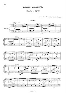 Badinage for Piano Four Hands: Badinage for Piano Four Hands by Antoine François Marmontel