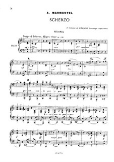 Scherzo for Piano Four Hands: Scherzo for Piano Four Hands by Antoine François Marmontel