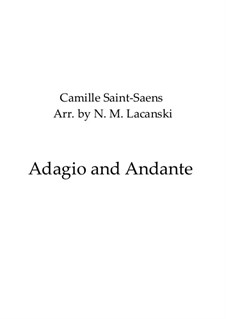Adagio and Andante: For violin and organ by Camille Saint-Saëns