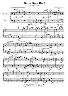Brass Duet Book: For trombone and tuba by James Guthrie