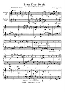 Brass Duet Book: For trumpet and baritone horn by James Guthrie