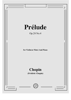 No.4 in E Minor: For violin and piano by Frédéric Chopin