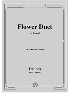 Sous le dôme épais: For winds by Léo Delibes