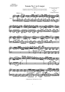 12 Piano Sonatas, P.893: Sonata No.1 in G major by Pietro Domenico Paradies