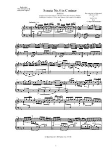 12 Piano Sonatas, P.893: Sonata No.4 in C minor by Pietro Domenico Paradies