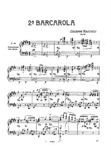 Barcarole No.2, Op.30: Barcarole No.2 by Giuseppe Martucci