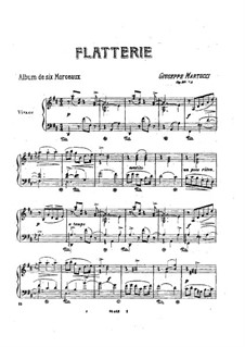 Six Pieces for Piano, Op.38: No.1 Flatterie by Giuseppe Martucci