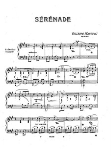 Six Pieces for Piano, Op.38: No.5 Serenade by Giuseppe Martucci