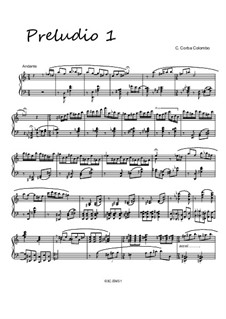 Preludio 1, 3C.EM 51: Preludio 1 by Carlo Corba Colombo
