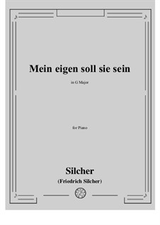 Das Lieben bringt groß Freud: For piano by Friedrich Silcher