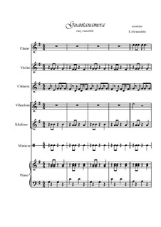 Guantanamera: For septet instruments by folklore