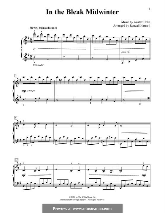 Piano version: For a single performer by Gustav Holst