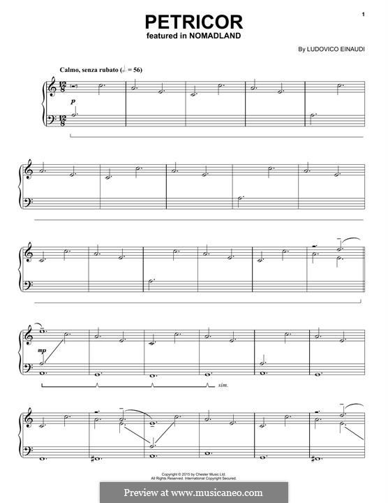 Petricor: For piano by Ludovico Einaudi