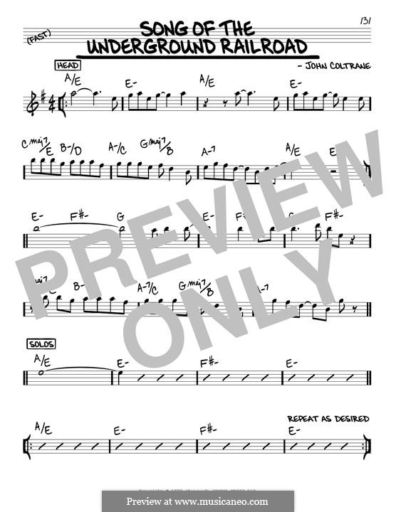 Song Of The Underground Railroad: Song Of The Underground Railroad by John Coltrane