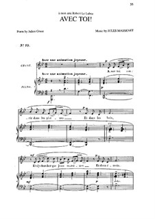 Avec toi: In B Flat Major by Jules Massenet