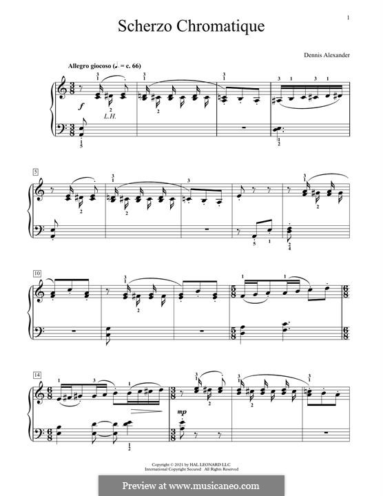 Scherzo Chromatique: Scherzo Chromatique by Dennis Alexander