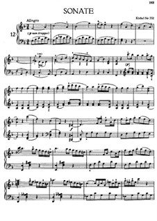 Sonata for Piano No.12 in F Major, K.332: With fingering by Wolfgang Amadeus Mozart