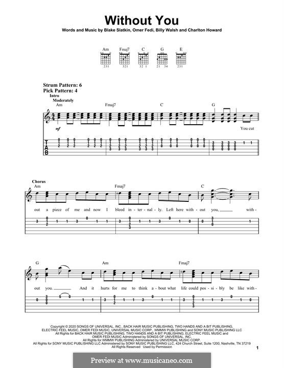 Without you the kid laroi by c howard sheet music on musicaneo