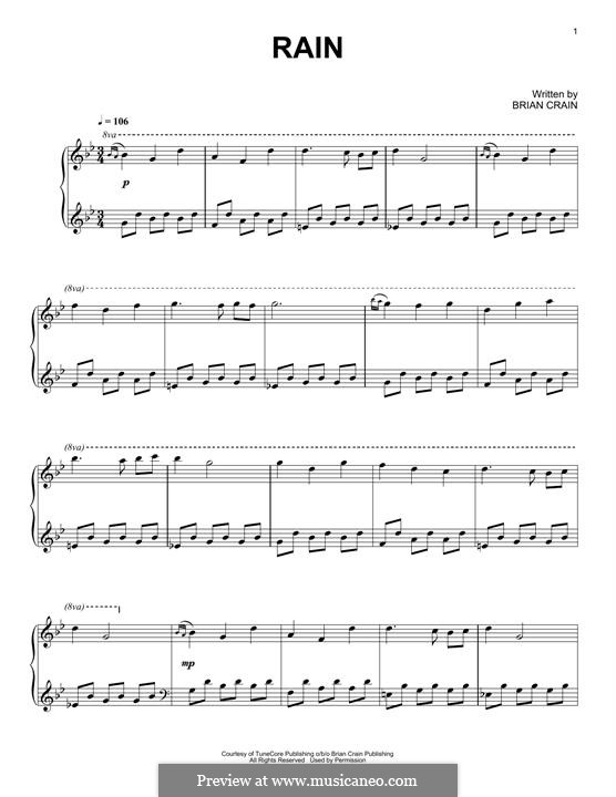 Rain: For piano by Brian Crain